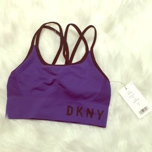DKNY sports bra blue extra small
